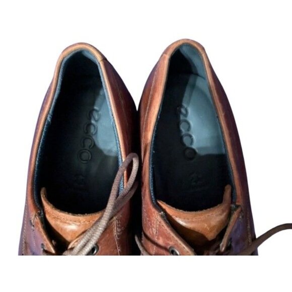 Ecco Mens Brown Leather Oxford Dress Shoes main image 5